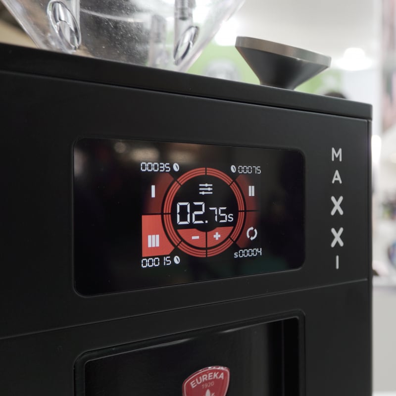 EUREKA MAXXI GRINDER WITH DISKO AUTO TAMPER - BLACK - Choose Coffee