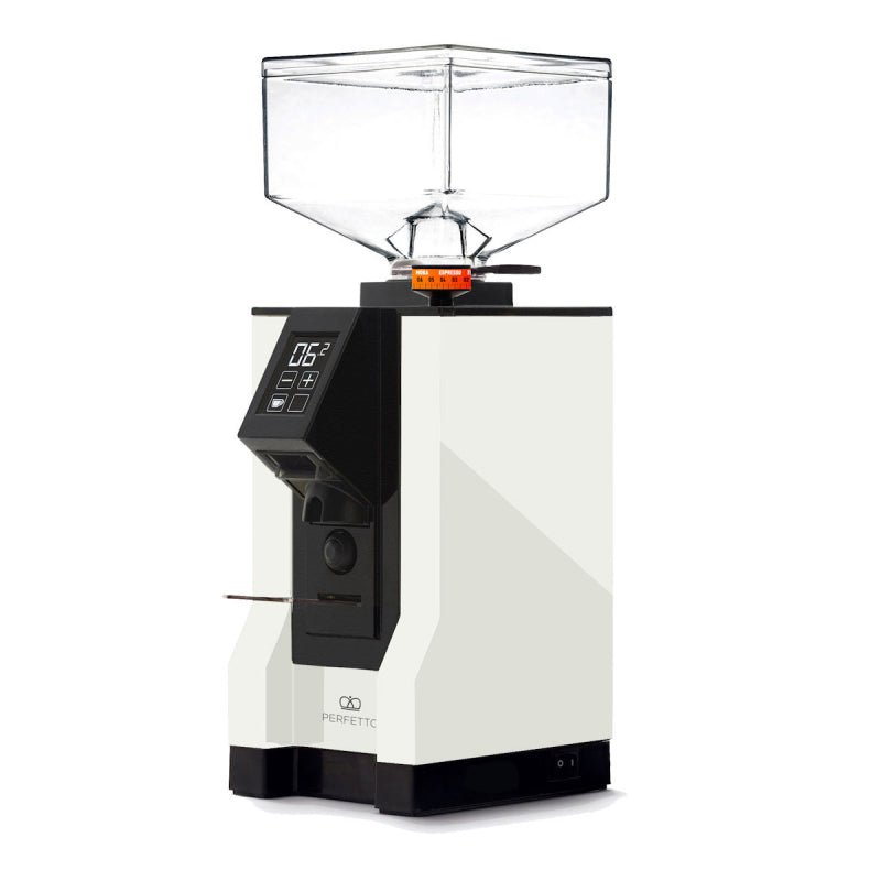EUREKA MIGNON PERFETTO COFFEE GRINDER - WHITE - Choose Coffee