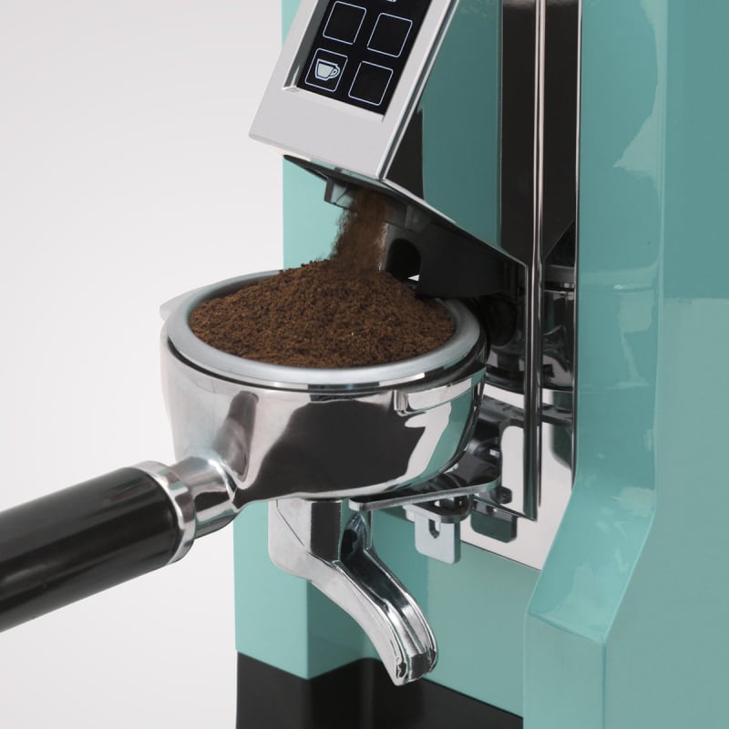 EUREKA MIGNON SPECIALITA COFFEE GRINDER - TIFFANY BLUE/CHROME - Choose Coffee