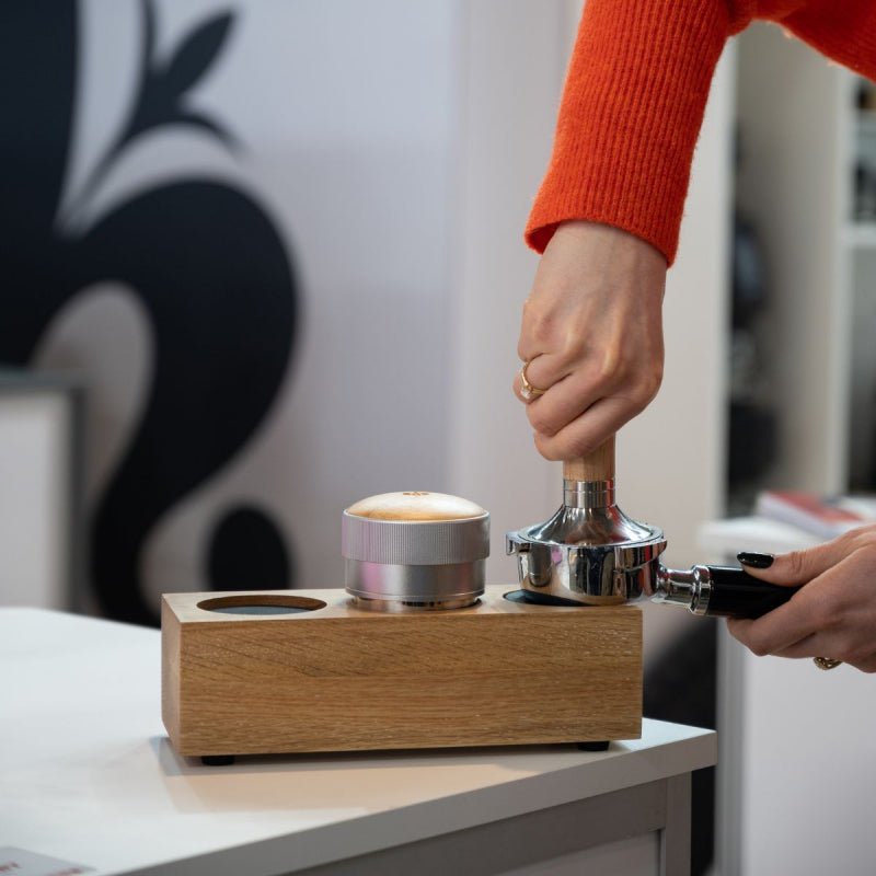EUREKA TAMPING STATION DOUBLE - WALNUT - Choose Coffee