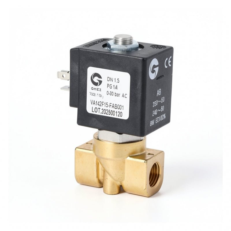GHEZ 2 WAY SOLENOID VALVE 230V 1/4 1.5MM VITON - Choose Coffee