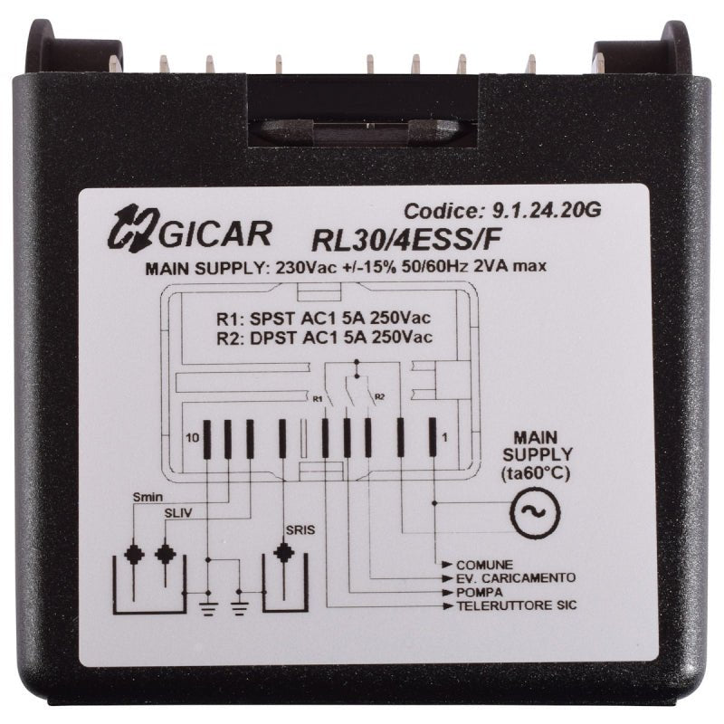 GICAR WATER LEVEL RELAY RL30/4ESS/F - 9.1.24.20G - Choose Coffee
