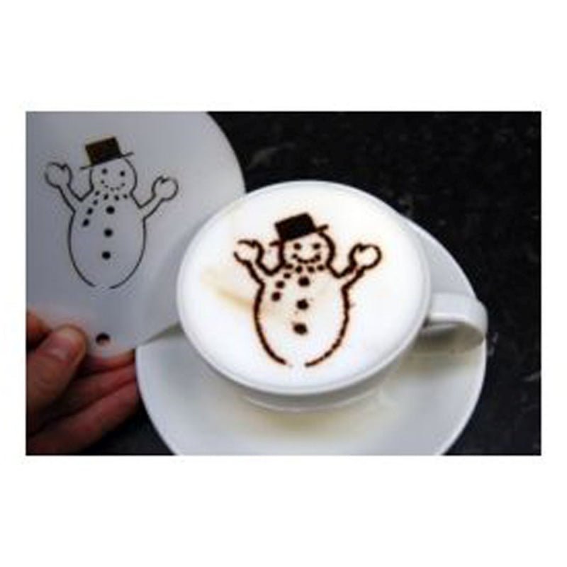 HAPPY SNOWMAN STENCIL - Choose Coffee