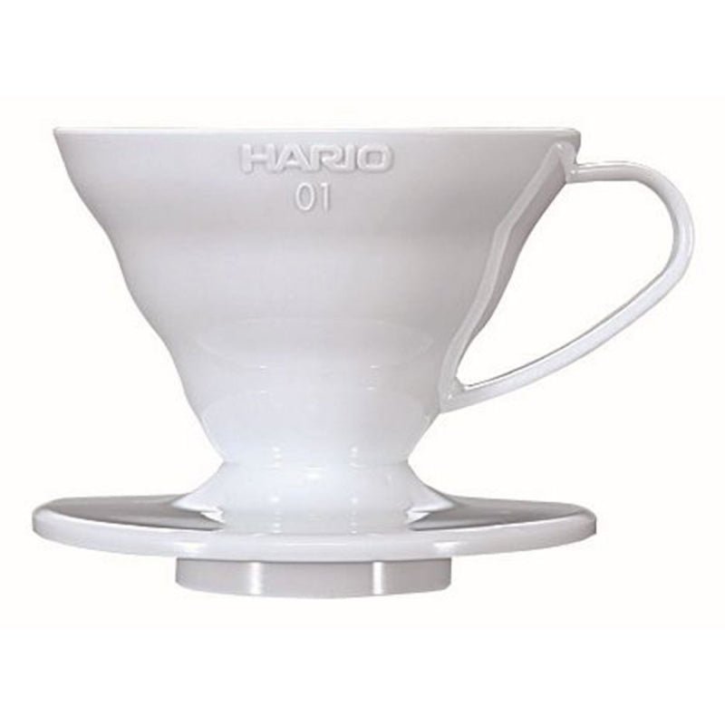 HARIO COFFEE DRIPPER V60 01 WHITE PLASTIC - Choose Coffee
