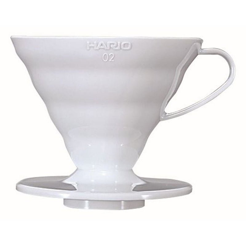HARIO COFFEE DRIPPER V60 02 WHITE PLASTIC - Choose Coffee