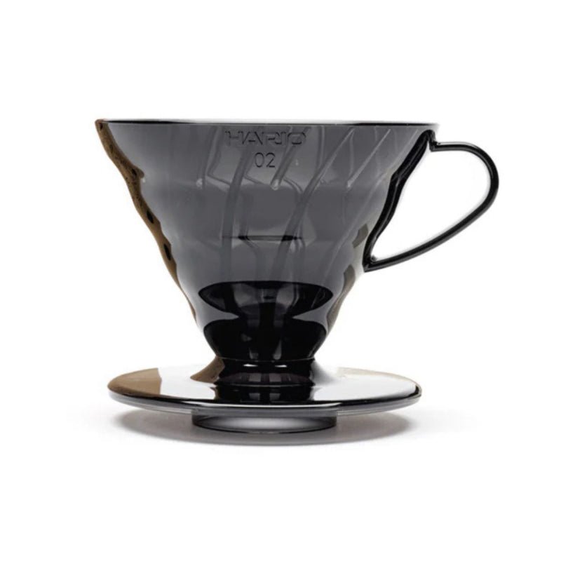 HARIO COFFEE DRIPPER V60 02 WITH FILTERS & SCOOP - BLACK PLASTIC - Choose Coffee