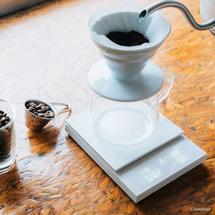 HARIO POLARIS COFFEE SCALE - WHITE - Choose Coffee