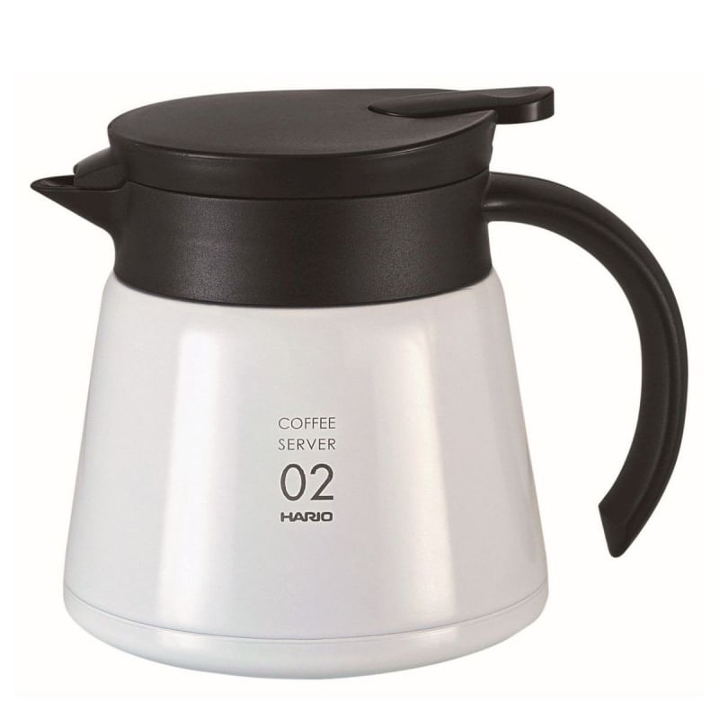 HARIO THERMAL V60 02 SERVER - WHITE 600ML - Choose Coffee