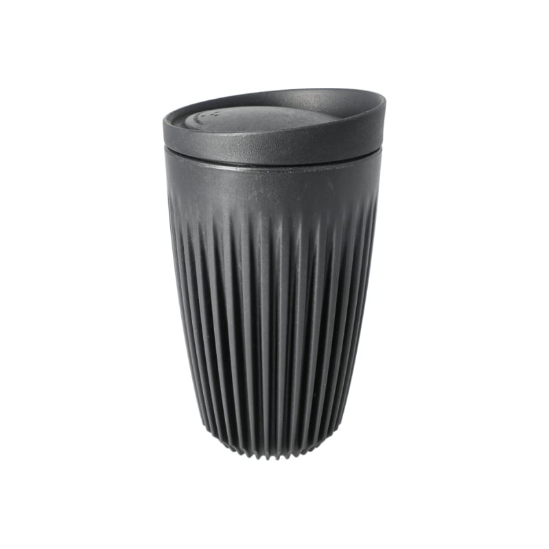 HUSKEE CUP &amp; LID CHARCOAL - RETAIL PACKAGING 12OZ/36CL - SOLD IN SINGLES - Choose Coffee