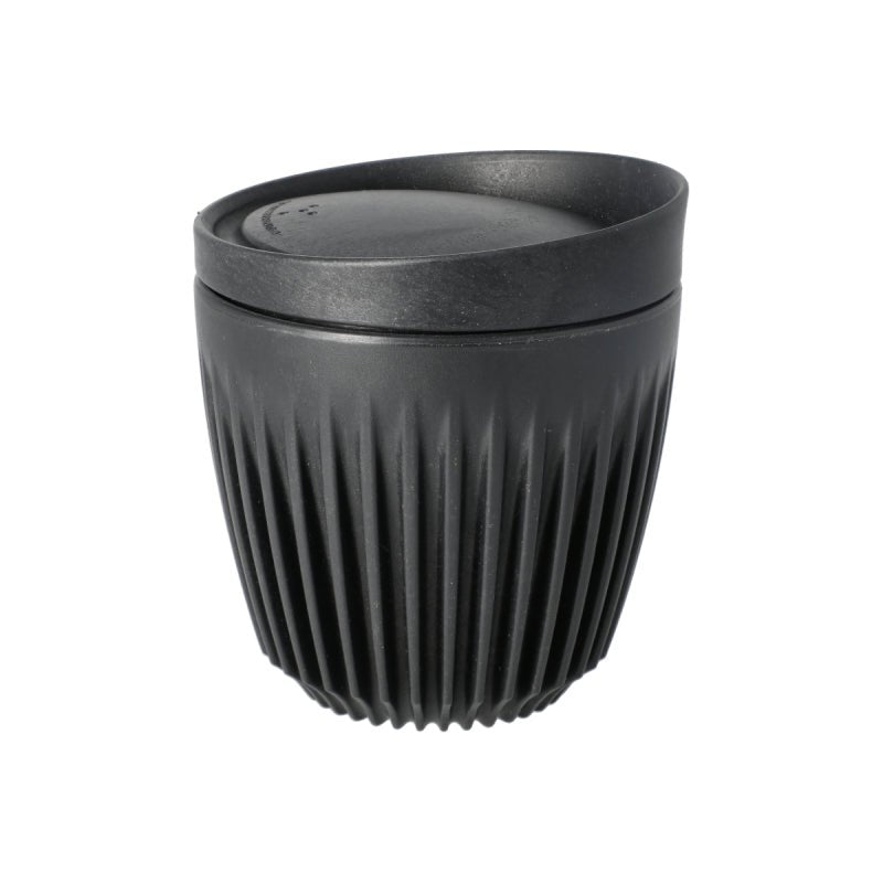 HUSKEE CUP &amp; LID CHARCOAL - RETAIL PACKAGING 6OZ/18CL - SOLD IN SINGLES - Choose Coffee
