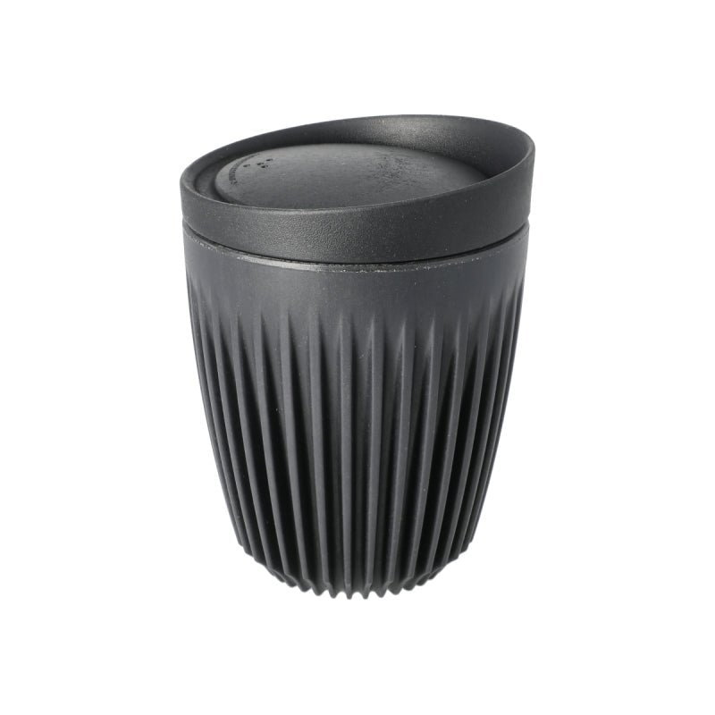 HUSKEE CUP &amp; LID CHARCOAL - RETAIL PACKAGING 8OZ/24CL - SOLD IN SINGLES - Choose Coffee
