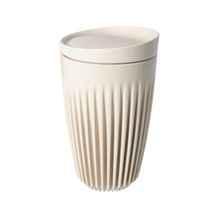 HUSKEE CUP &amp; LID NATURAL - RETAIL PACKAGING 12OZ/36CL - SOLD IN SINGLES - Choose Coffee