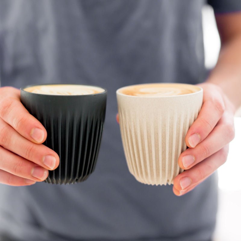HUSKEE CUP & LID NATURAL - RETAIL PACKAGING 12OZ/36CL - SOLD IN SINGLES - Choose Coffee