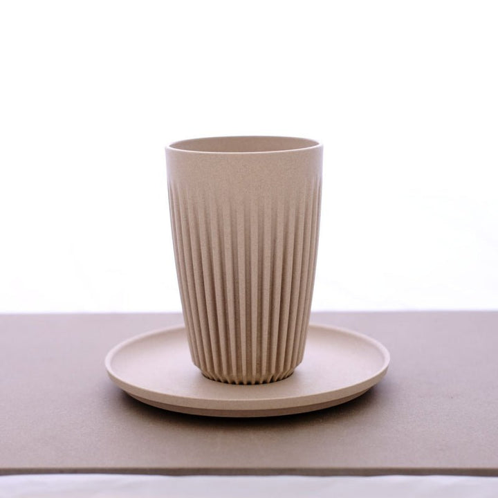 HUSKEE CUP &amp; LID NATURAL - RETAIL PACKAGING 8OZ/24CL - SOLD IN SINGLES - Choose Coffee