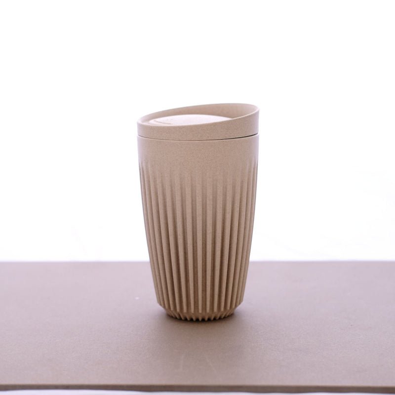 HUSKEE CUP &amp; LID NATURAL - RETAIL PACKAGING 8OZ/24CL - SOLD IN SINGLES - Choose Coffee