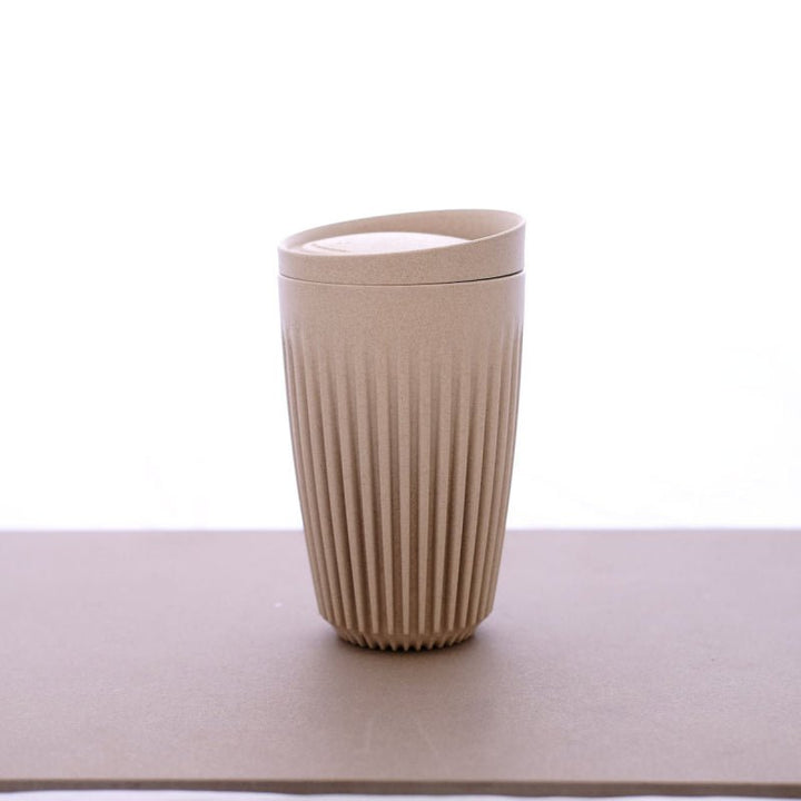 HUSKEE CUP &amp; LID NATURAL - RETAIL PACKAGING 8OZ/24CL - SOLD IN SINGLES - Choose Coffee