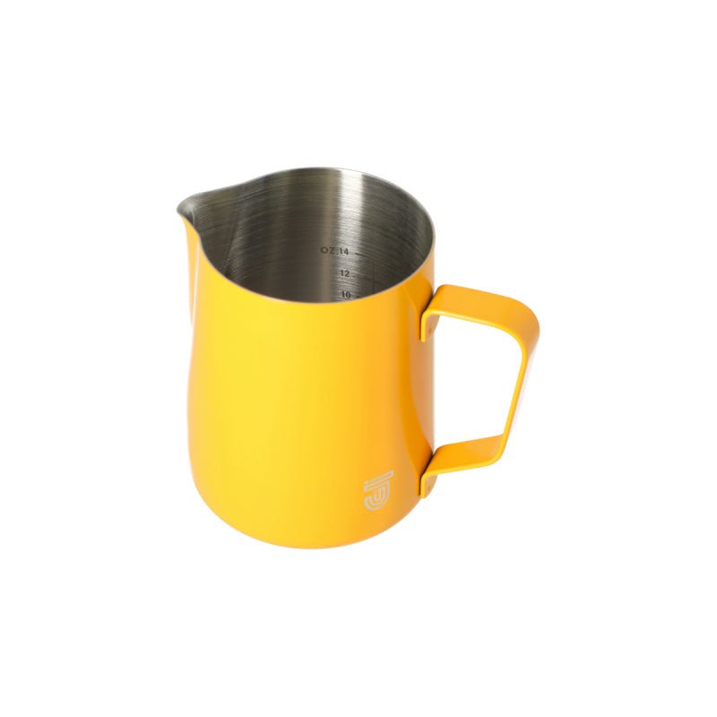 JAGUAR MILK ID S/S INTERIOR MILK FOAMING JUG - 0.6 LITRE YELLOW - Choose Coffee