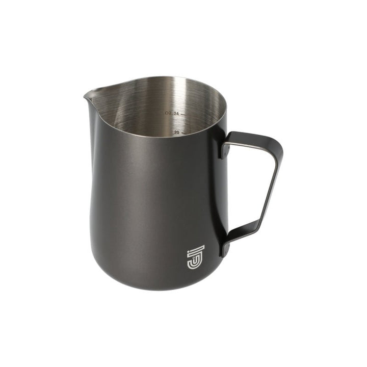 JAGUAR MILK ID S/S INTERIOR MILK FOAMING JUG - 1 LITRE BLACK - Choose Coffee