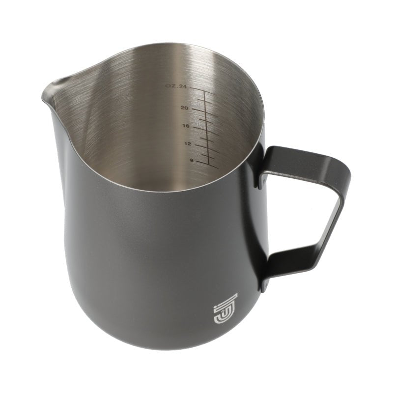 JAGUAR MILK ID S/S INTERIOR MILK FOAMING JUG - 1 LITRE BLACK - Choose Coffee