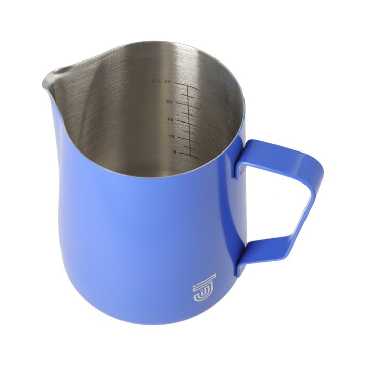 JAGUAR MILK ID S/S INTERIOR MILK FOAMING JUG - 1 LITRE BLUE - Choose Coffee