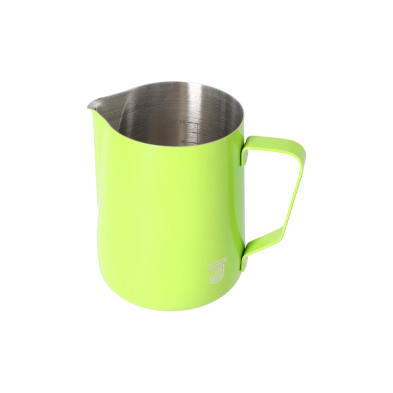 JAGUAR MILK ID S/S INTERIOR MILK FOAMING JUG - 1 LITRE GREEN - Choose Coffee