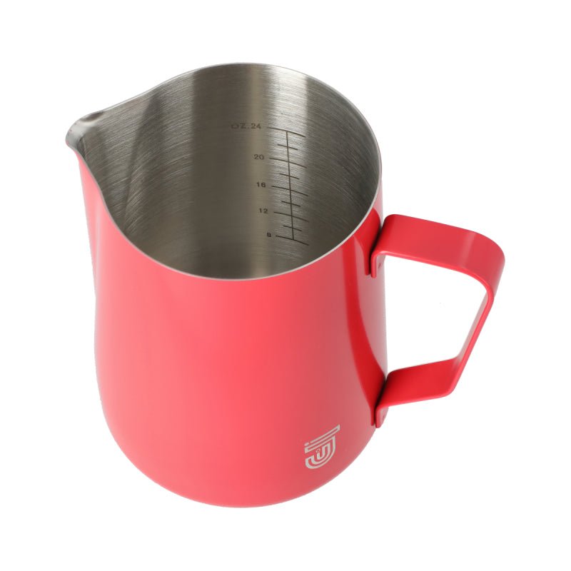 JAGUAR MILK ID S/S INTERIOR MILK FOAMING JUG - 1 LITRE RED - Choose Coffee