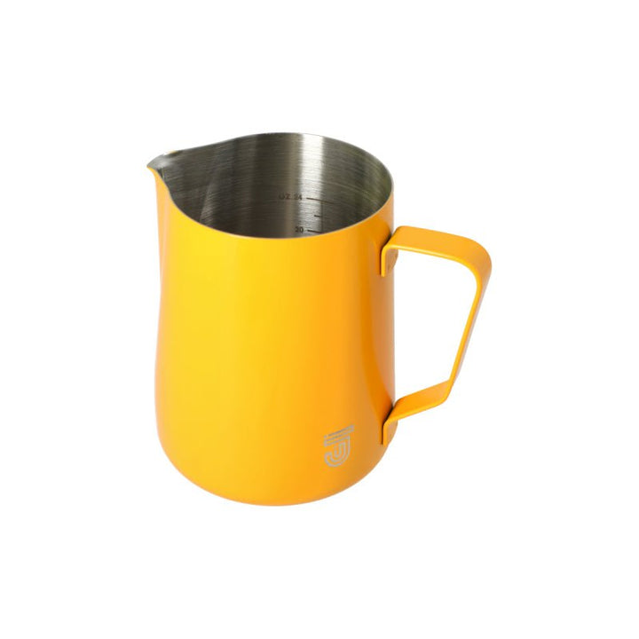 JAGUAR MILK ID S/S INTERIOR MILK FOAMING JUG - 1 LITRE YELLOW - Choose Coffee