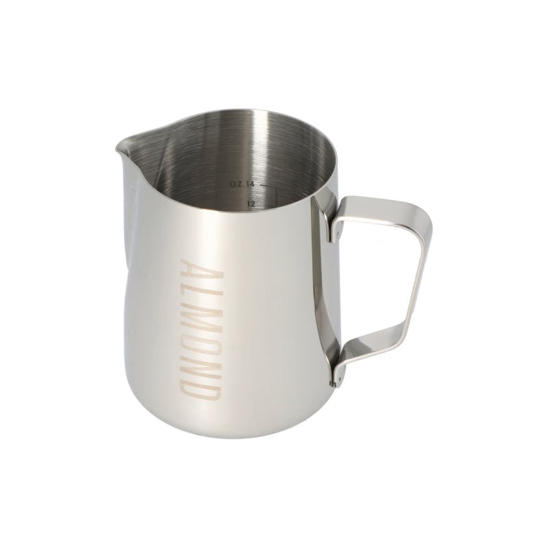 JAGUAR NAMED MILK FOAMING JUG WITH ETCHED VOLUME MEASURES - 0.6 LITRE 'ALMOND' - Choose Coffee