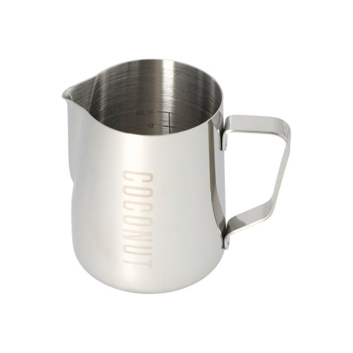 JAGUAR NAMED MILK FOAMING JUG WITH ETCHED VOLUME MEASURES - 0.6 LITRE &