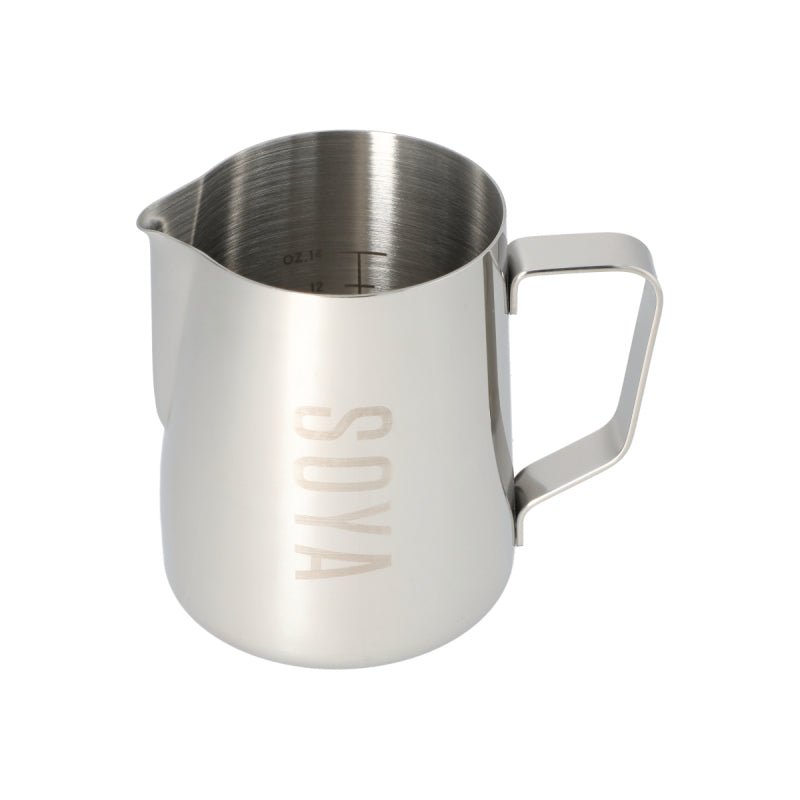 JAGUAR NAMED MILK FOAMING JUG WITH ETCHED VOLUME MEASURES - 0.6 LITRE &