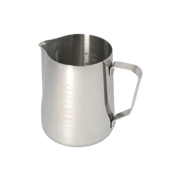JAGUAR NAMED MILK FOAMING JUG WITH ETCHED VOLUME MEASURES - 1 LITRE &