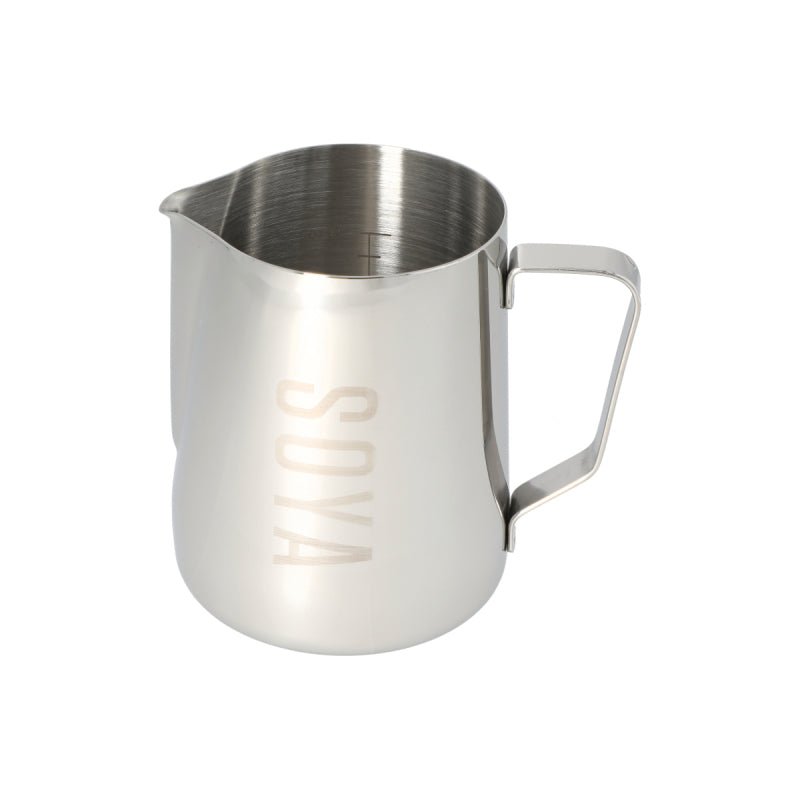 JAGUAR NAMED MILK FOAMING JUG WITH ETCHED VOLUME MEASURES - 1 LITRE 'SOYA' - Choose Coffee