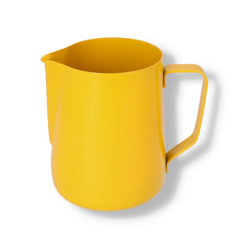 JAGUAR TEFLON MILK FOAMING JUG - 1 LITRE YELLOW - Choose Coffee