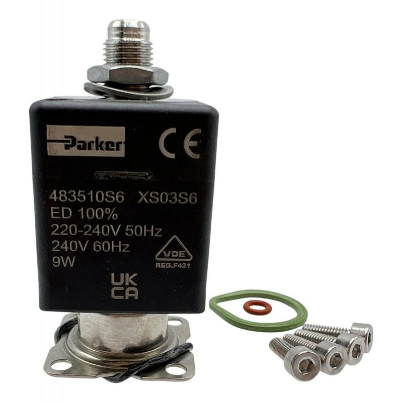 LUCIFER 3 WAY GRP SOLENOID 230V 2.5MM RUBY 9W - Choose Coffee