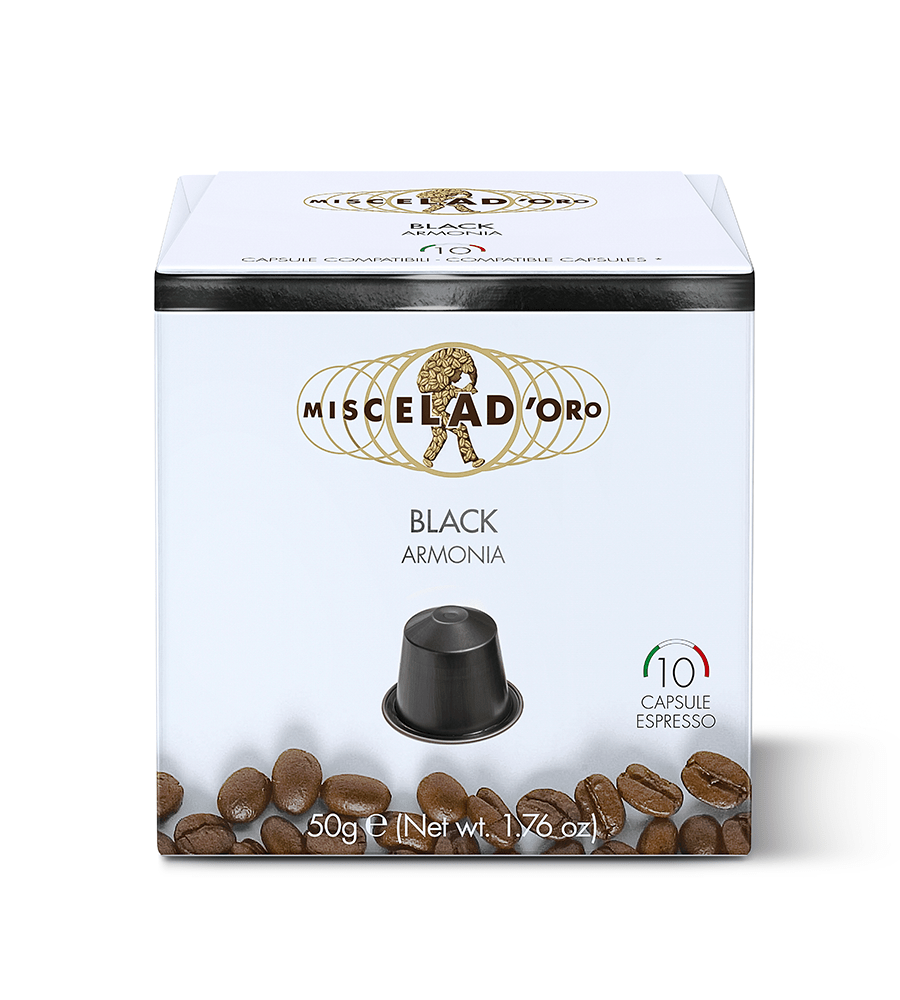 Miscela d’Oro Black – 100 x 5g (Nespresso) 10x10 Case - Choose Coffee