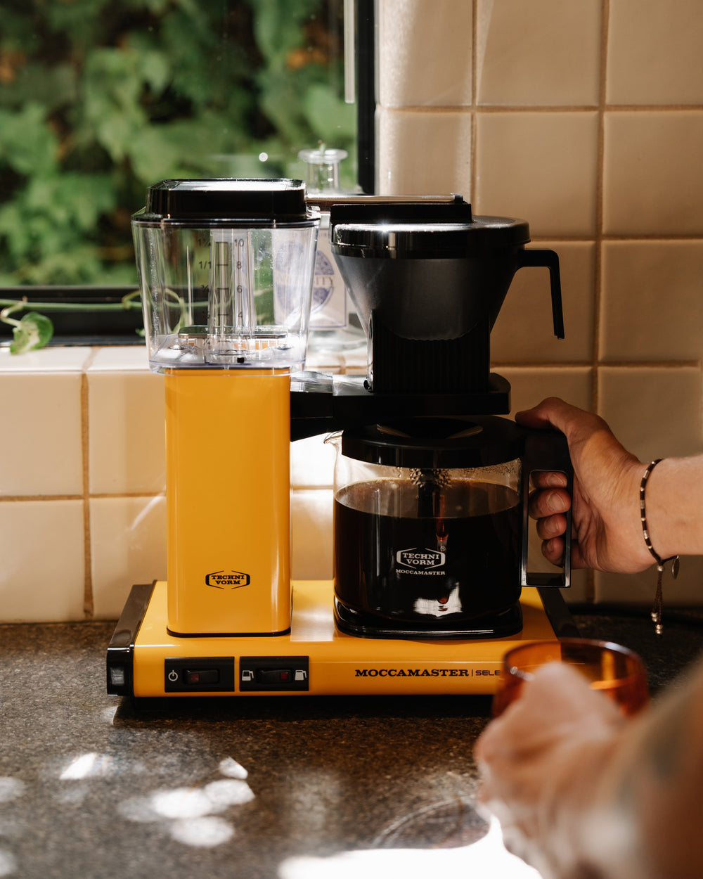 Free Item with Purchase* Moccamaster KBG Select Filter Coffee Machine | Yellow Pepper