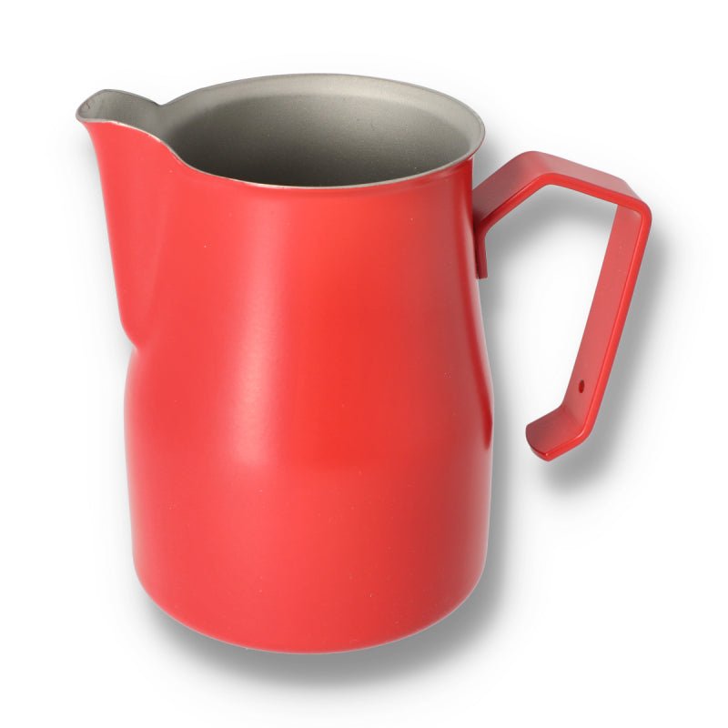 MOTTA 750ML TEFLON FOAMING JUG - RED - Choose Coffee