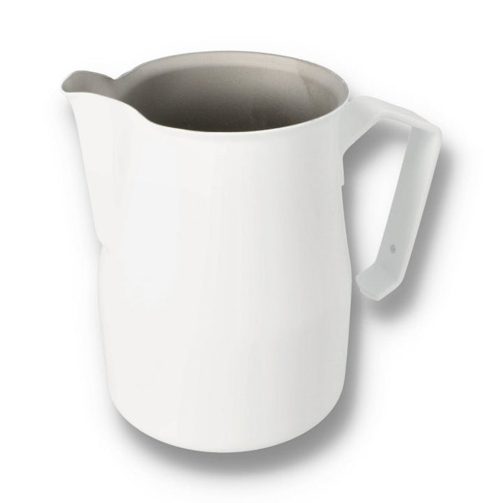 MOTTA 750ML TEFLON FOAMING JUG - WHITE - Choose Coffee