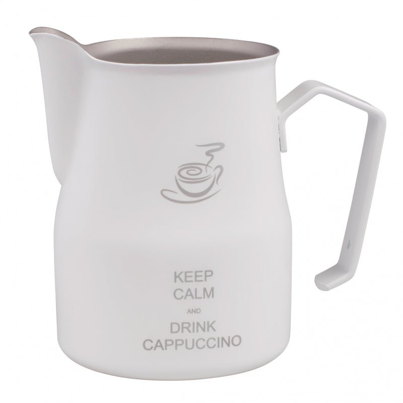 MOTTA PROFESSIONAL MILK JUG 500ML - WHITE KEEP CALM - Choose Coffee