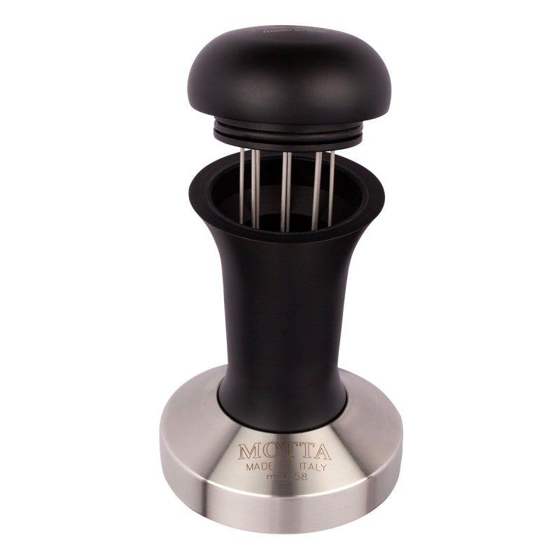 MOTTA TAMPER WITH COFFEE DISTRIBUTOR - 58MM ALUM AND STEEL - Choose Coffee