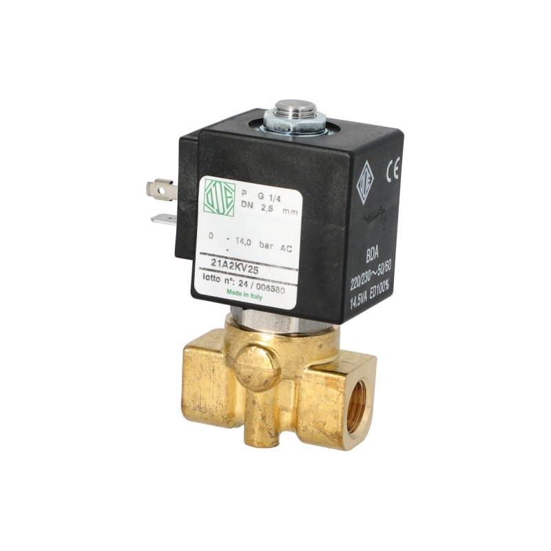 ODE 2 WAY INLET SOLENOID VALVE 230V 1/4 2.5MM - Choose Coffee