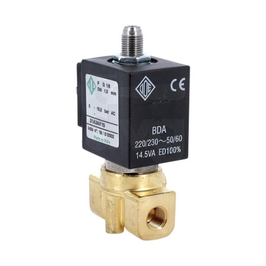 ODE 3 WAY SOLENOID VALVE 230V 1/8 1.5MM - Choose Coffee