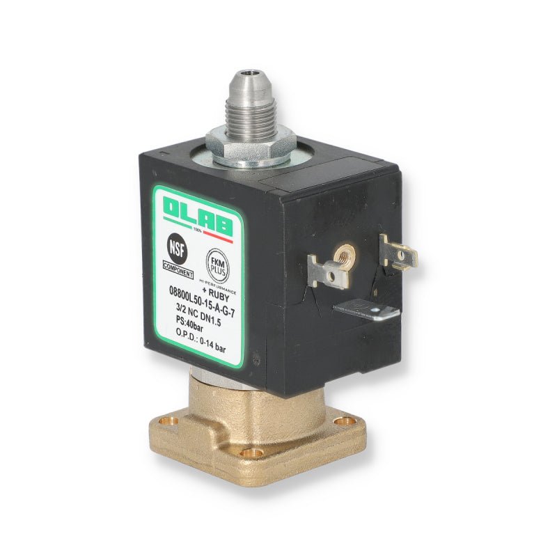 OLAB 3 WAY GRP SOLENOID VALVE 230V 1.5MM RUBY 9W - Choose Coffee