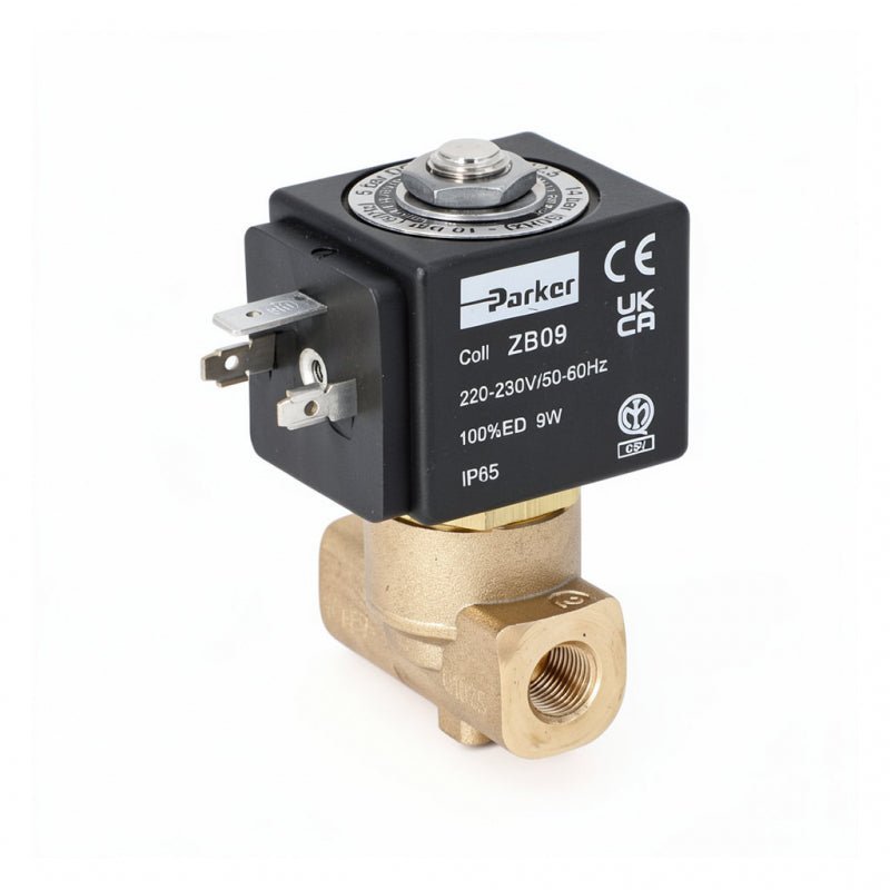 PARKER 2 WAY INLET SOLENOID VALVE 230V 1/8 2.5MM 9W - Choose Coffee