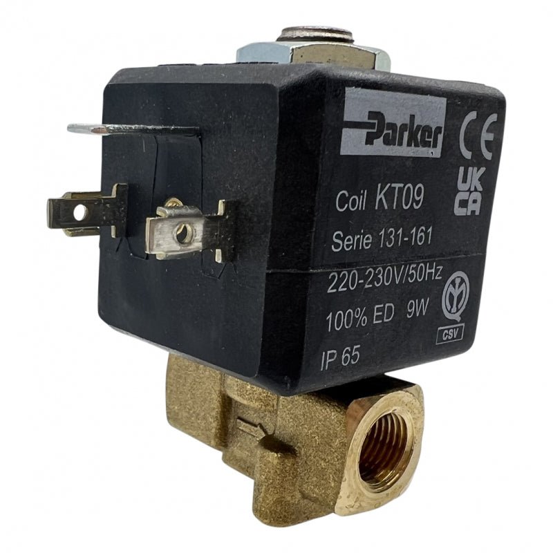 PARKER 2 WAY INLET SOLENOID VALVE 230V 1/8 4MM NBR 9W - Choose Coffee