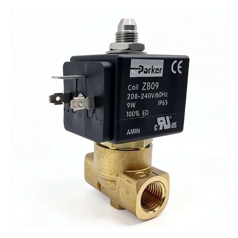 PARKER 3 WAY SOLENOID VALVE 230V 1/4 3MM VITON 9W - Choose Coffee