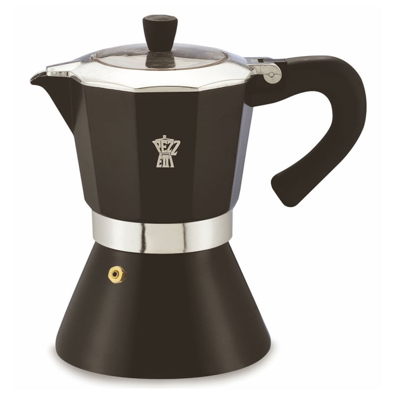 PEZZETTI BELLEXPRESS ALUMINIUM MOKA POT - 6 CUP BLACK - Choose Coffee
