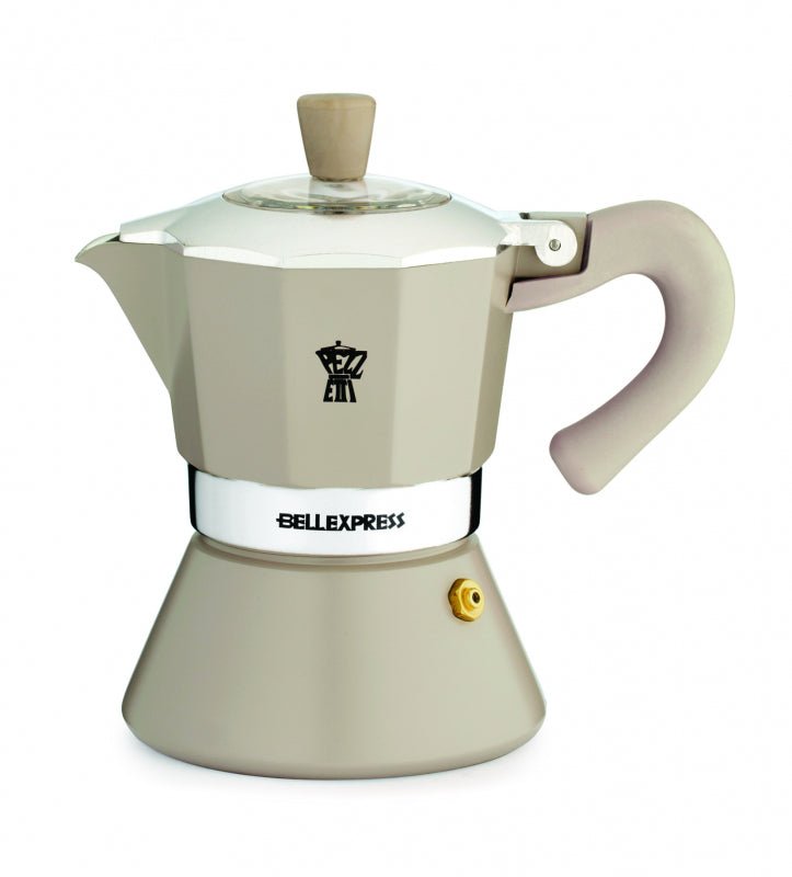 PEZZETTI BELLEXPRESS ALUMINIUM MOKA POT - 6 CUP BRONZE ELECTRA - Choose Coffee