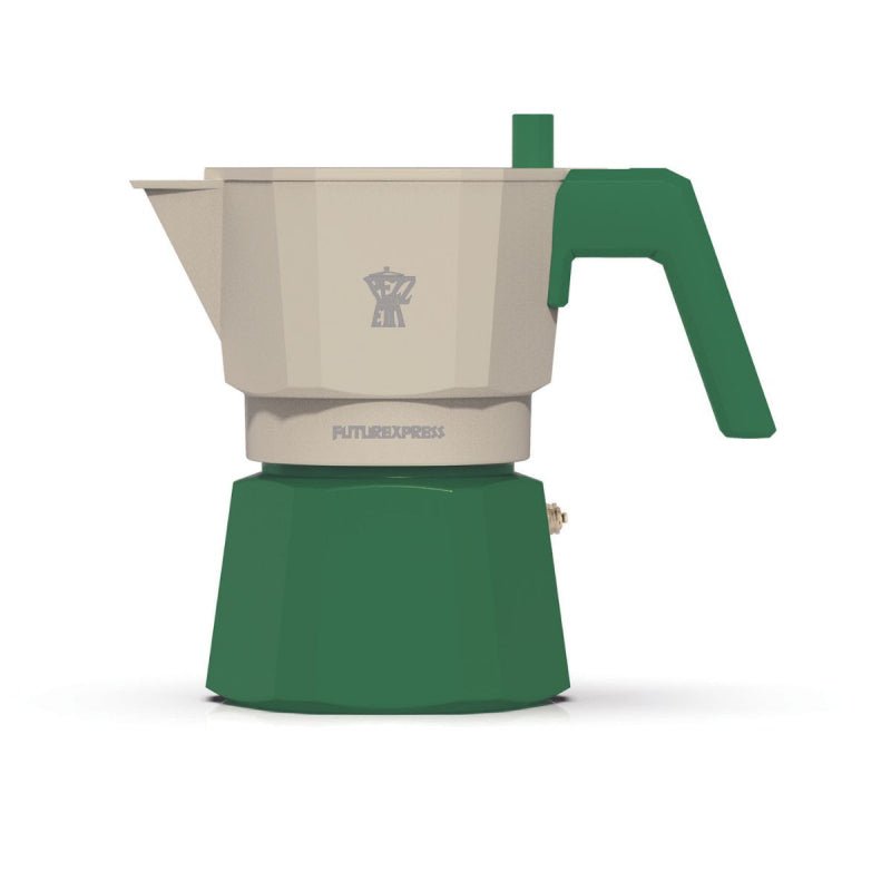 PEZZETTI FUTUREXPRESS MOKA POT - 3 CUP FOREST GREEN - Choose Coffee