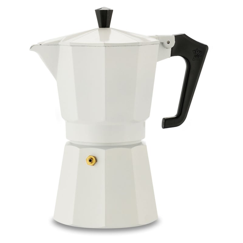 PEZZETTI ITALEXPRESS ALUMINIUM MOKA POT - 6 CUP WHITE - Choose Coffee